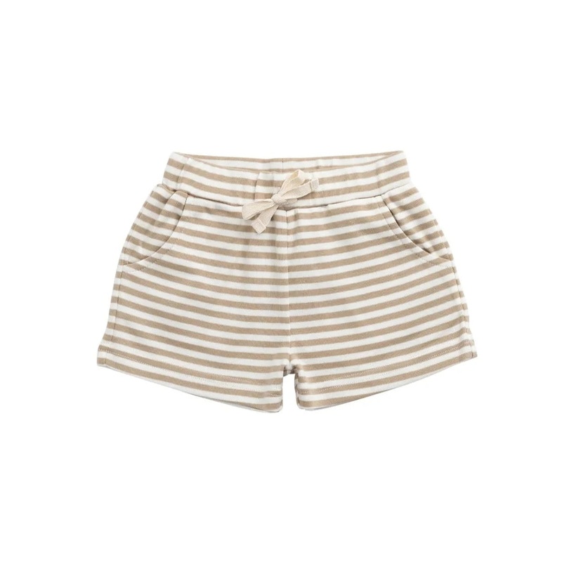 Jamie Kay Wesley Short – Slim Stripe Brioche/Cloud – Pima Cotton