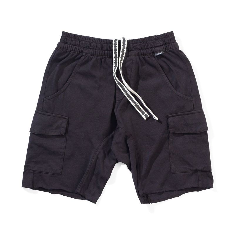 Munster Kids – Fave Cargo Short Washed Black