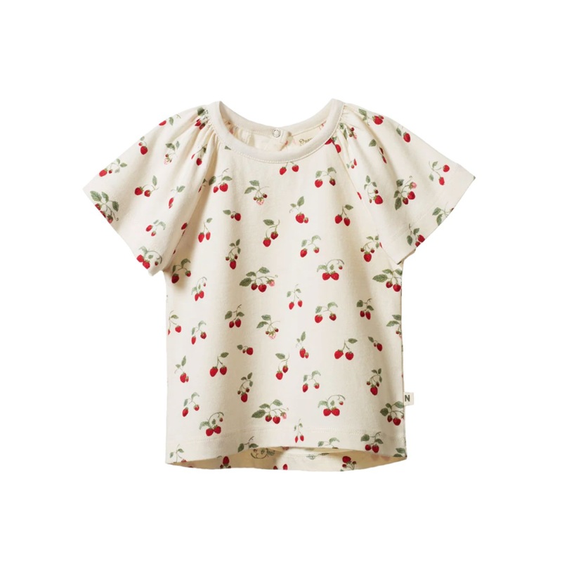 Nature Baby – Faye Tee | Strawberry Blush