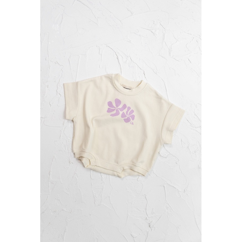 Cinnamon Baby – Big Island T-Shirt Romper | Lilac