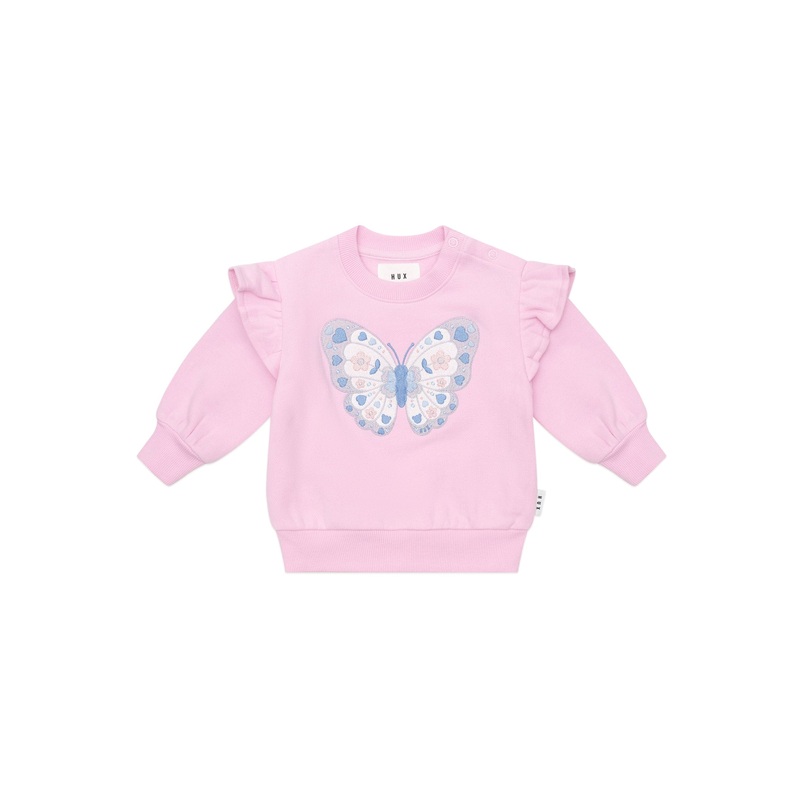Huxbaby – Butterfly Frill Sweatshirt – HB3270W25