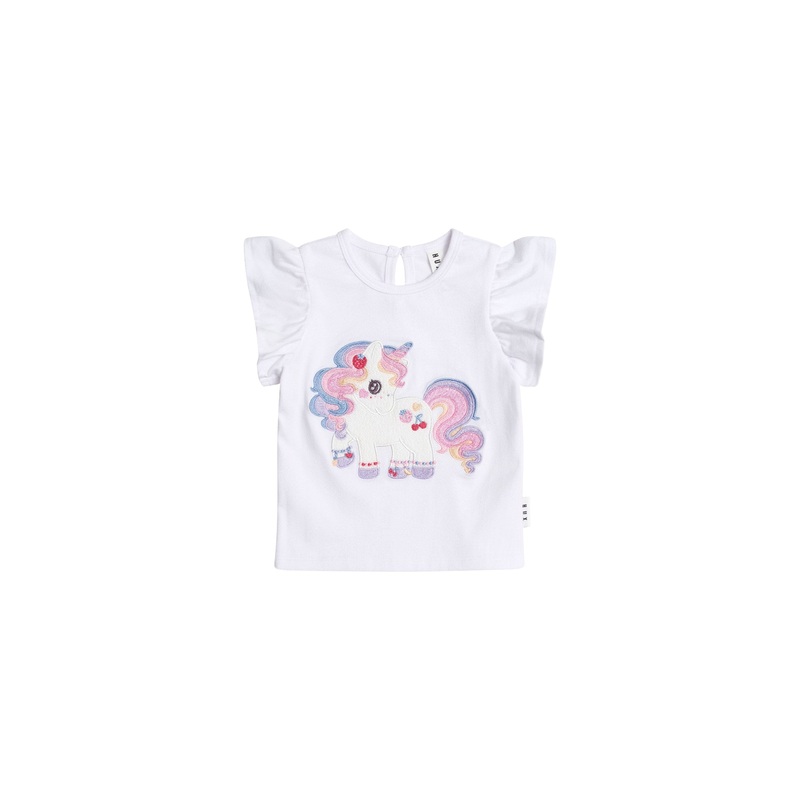Huxbaby – Tutti Frutti Unicorn Frill Tee – HB2098S25