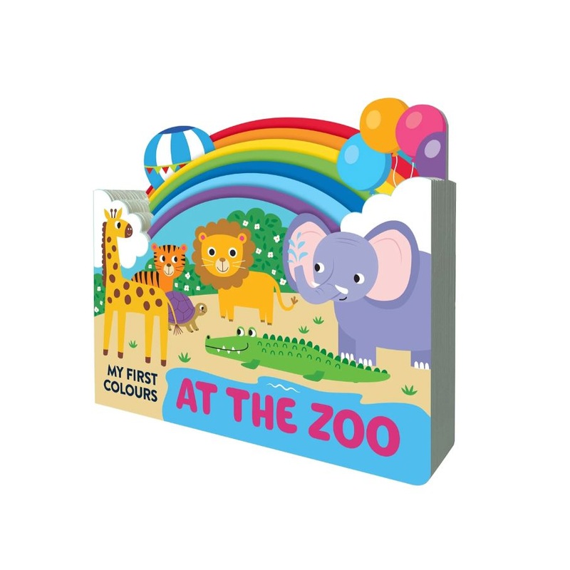 Lake Press – Chunky Scenes Board Book – My First Colours | At the Zoo