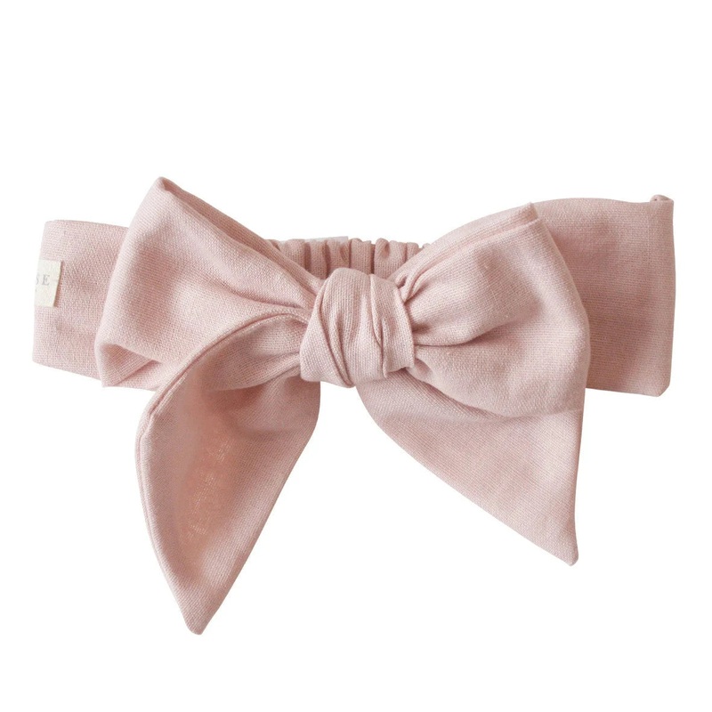 Alimrose – Linen Head Bow Pink