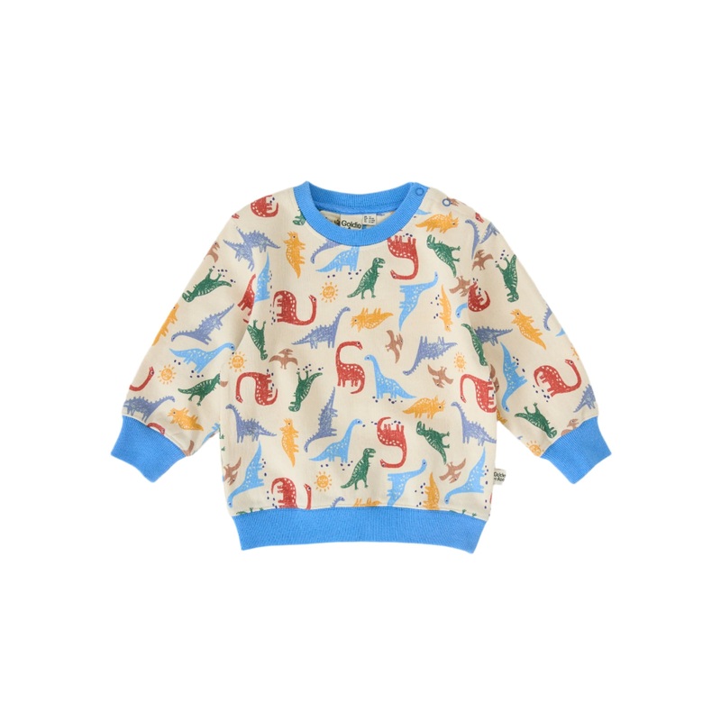 Goldie & Ace – Dino-Mite Relaxed Terry Sweater