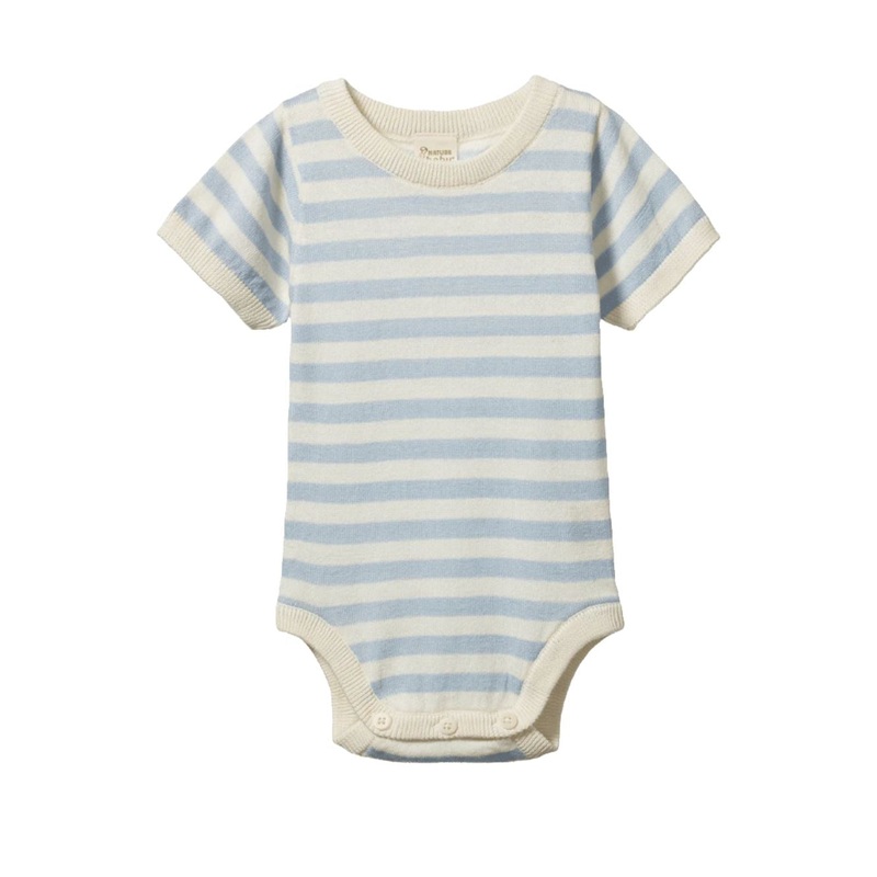 Nature Baby – Ren Bodysuit | Celestial Blue Sea Stripe