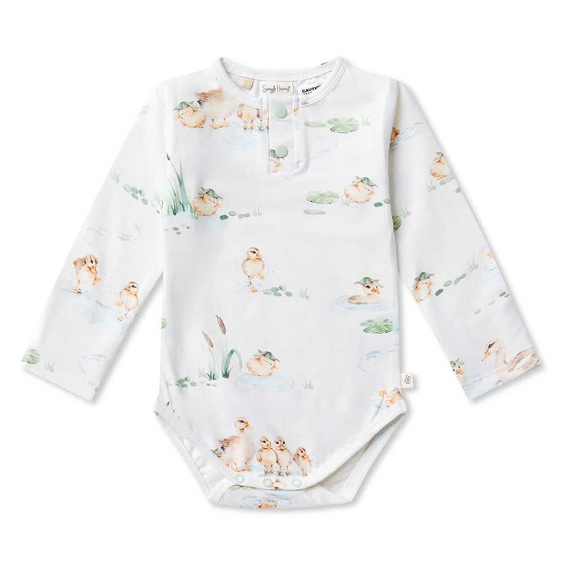 Snuggle Hunny – Organic Long Sleeve Bodysuit | Duck Pond