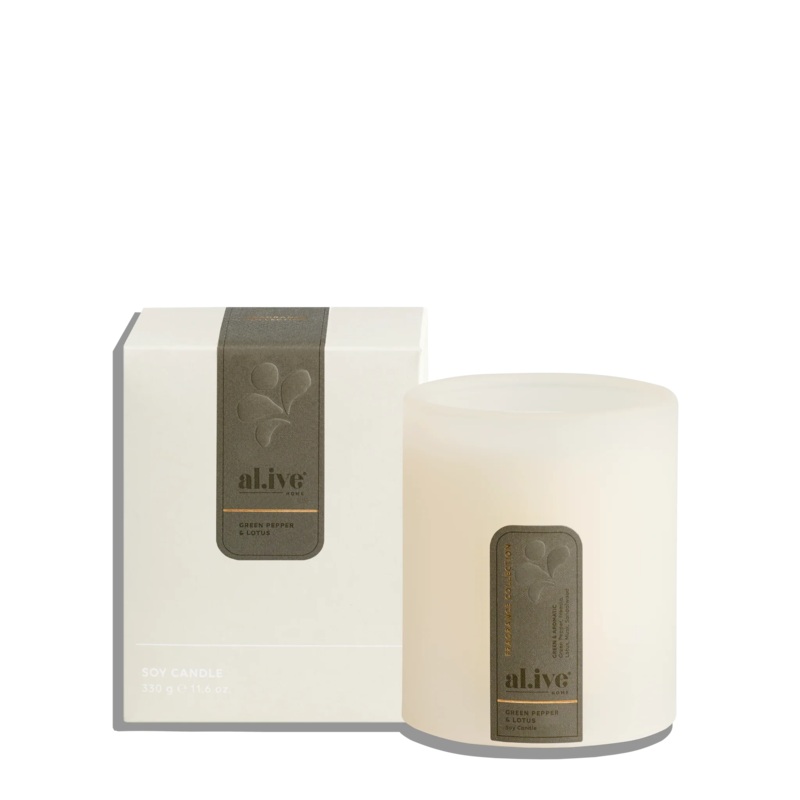 Al.ive Body – Soy Candle | Green Pepper & Lotus