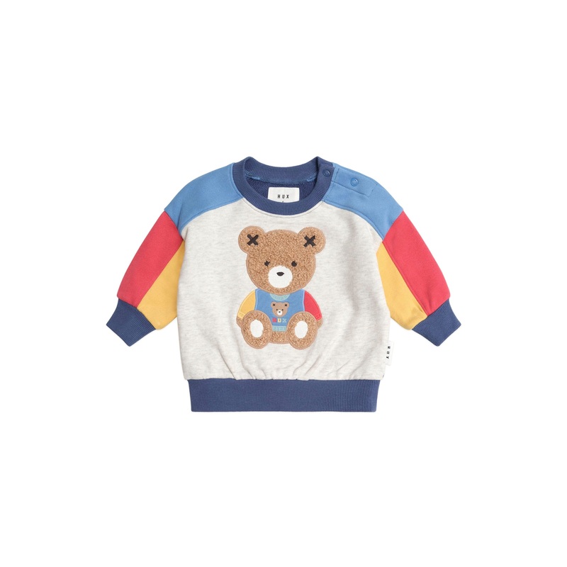 Huxbaby – Varsity Huxbear Spliced Sweatshirt – HB3086S25