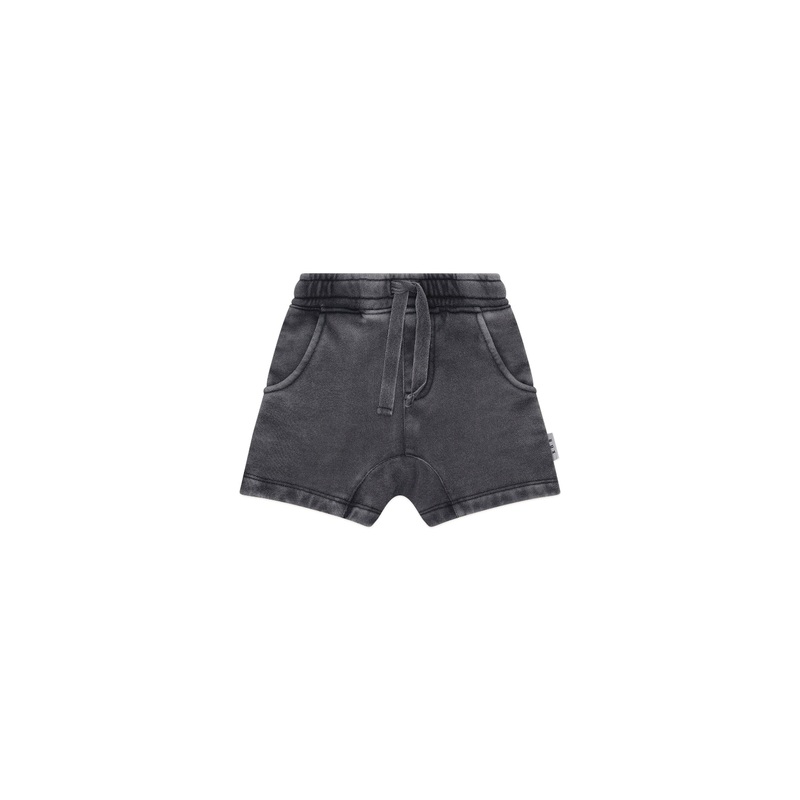 Huxbaby – Washed Black Slouch Short – HB6075W25
