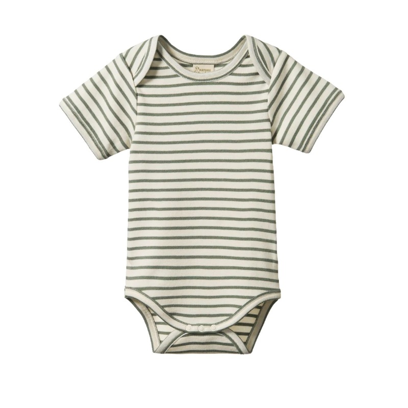 Nature Baby – Short Sleeve Bodysuit | Nettle Sailor Stripe