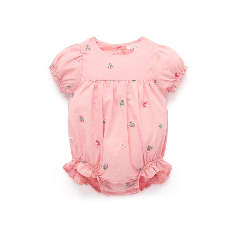 Purebaby – Shallow Embroidered Bodysuit