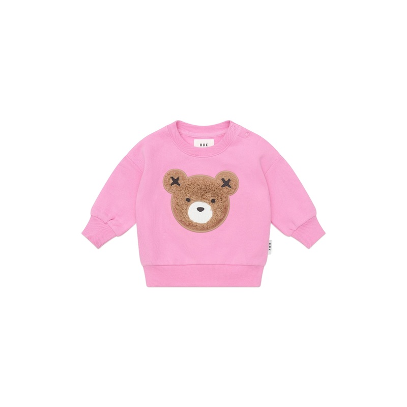 Huxbaby – Fuschia Furry Huxbear Sweatshirt – HB3225W25