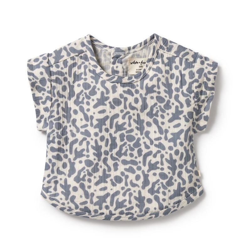 Wilson & Frenchy – Organic Crinkle Tee Blue Coral