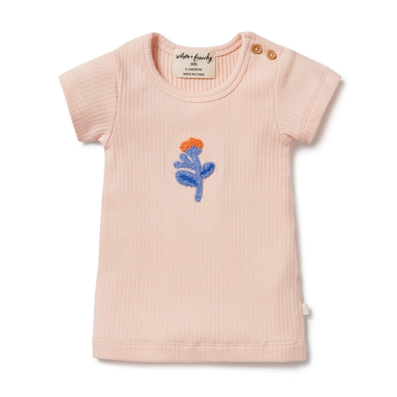 Wilson & Frenchy – Organic Rib Tee Little Flower
