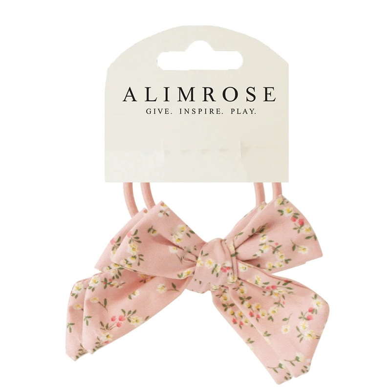 Alimrose – Bow Hair Tie Set Posy Heart
