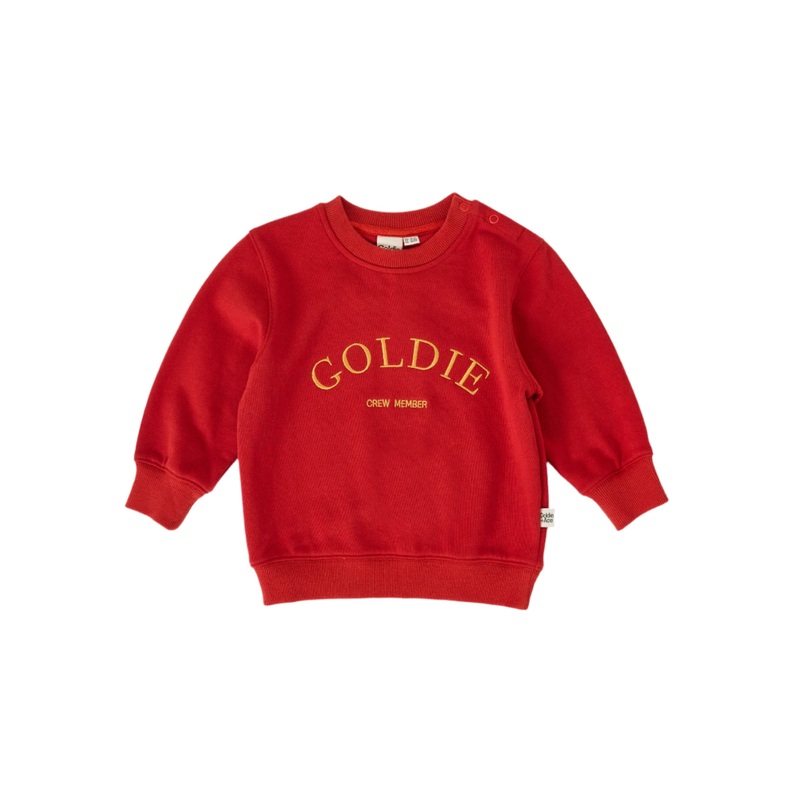Goldie & Ace – Goldie Crew Embroidered Sweater