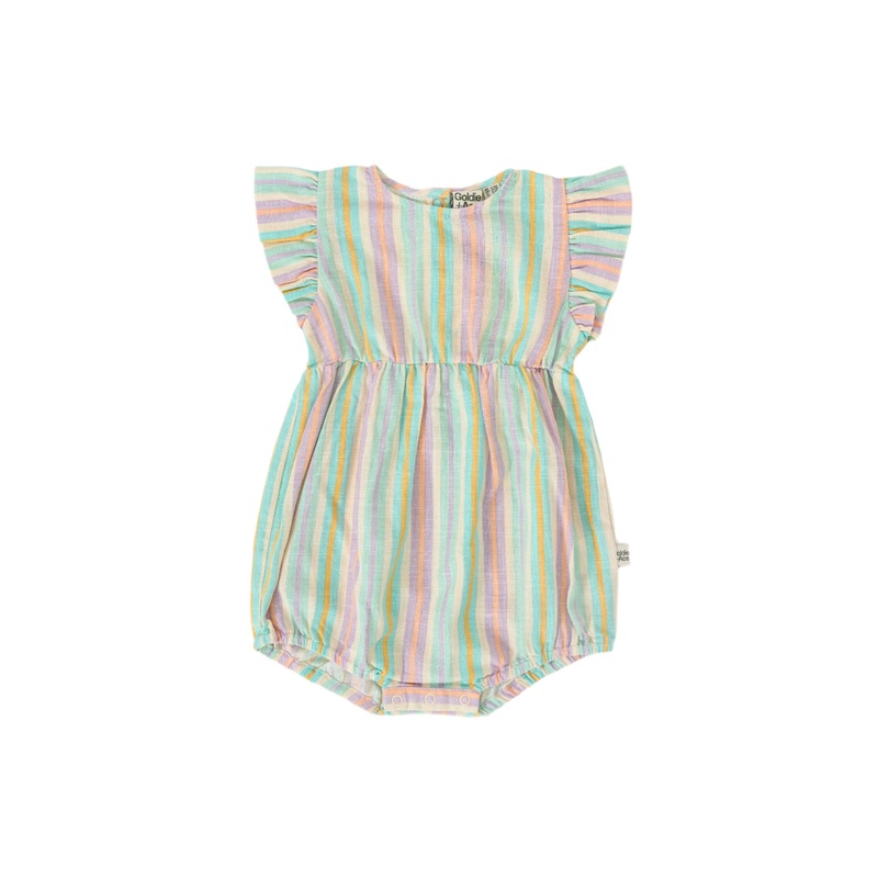 Goldie & Ace – Lani Linen Romper | Resort Stripe