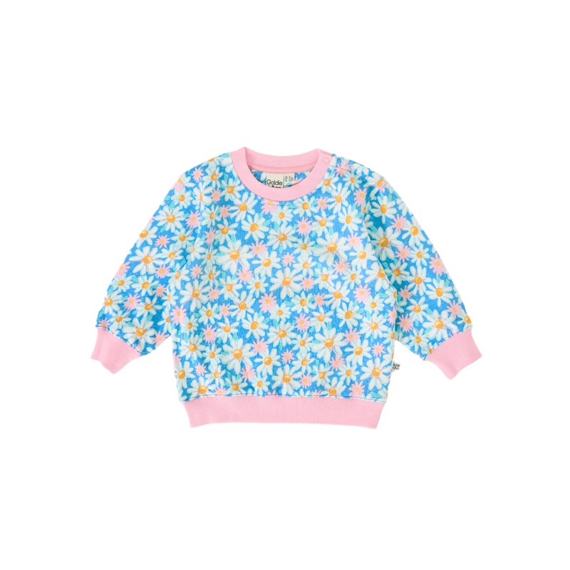 Goldie & Ace – Relaxed Terry Sweater | Seaside Daisy