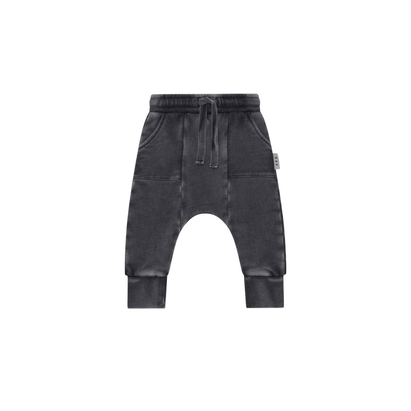 Huxbaby – Washed Black Drop Crotch Pant – HB6018W25