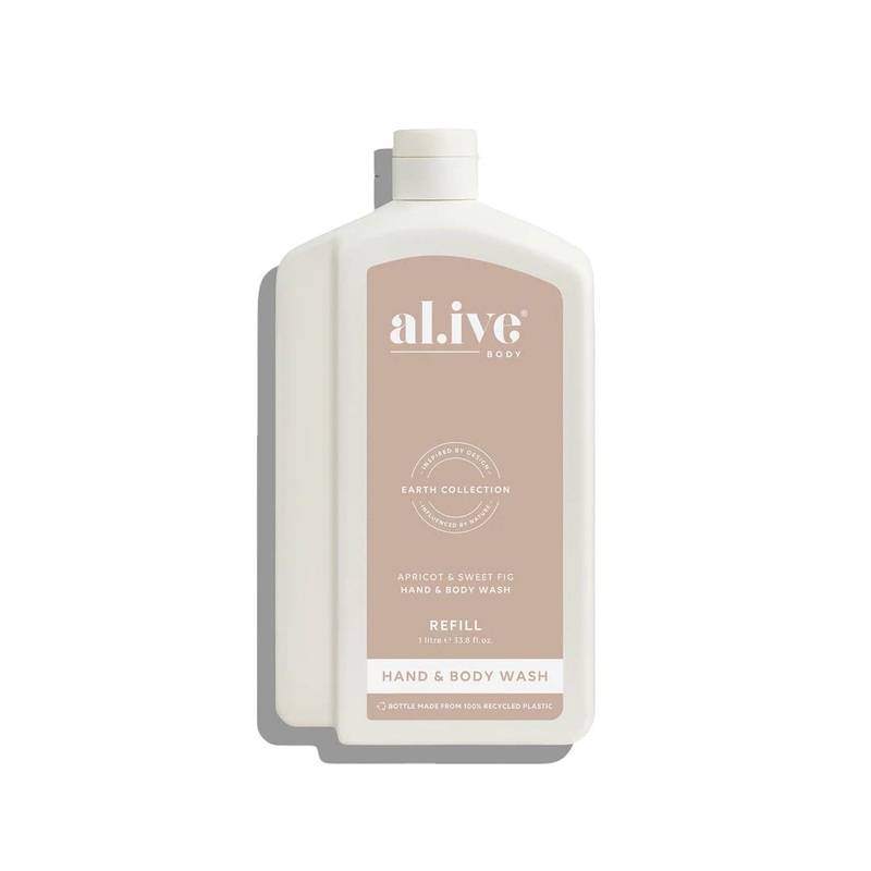 Al.ive Body – 1L Wash Refill | Apricot & Sweet Fig