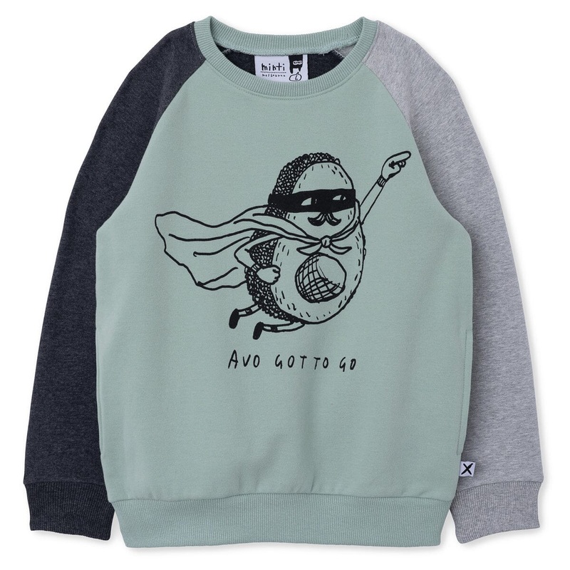 Minti Avo Got To Go Furry Crew – Mint/Charcoal/Marle