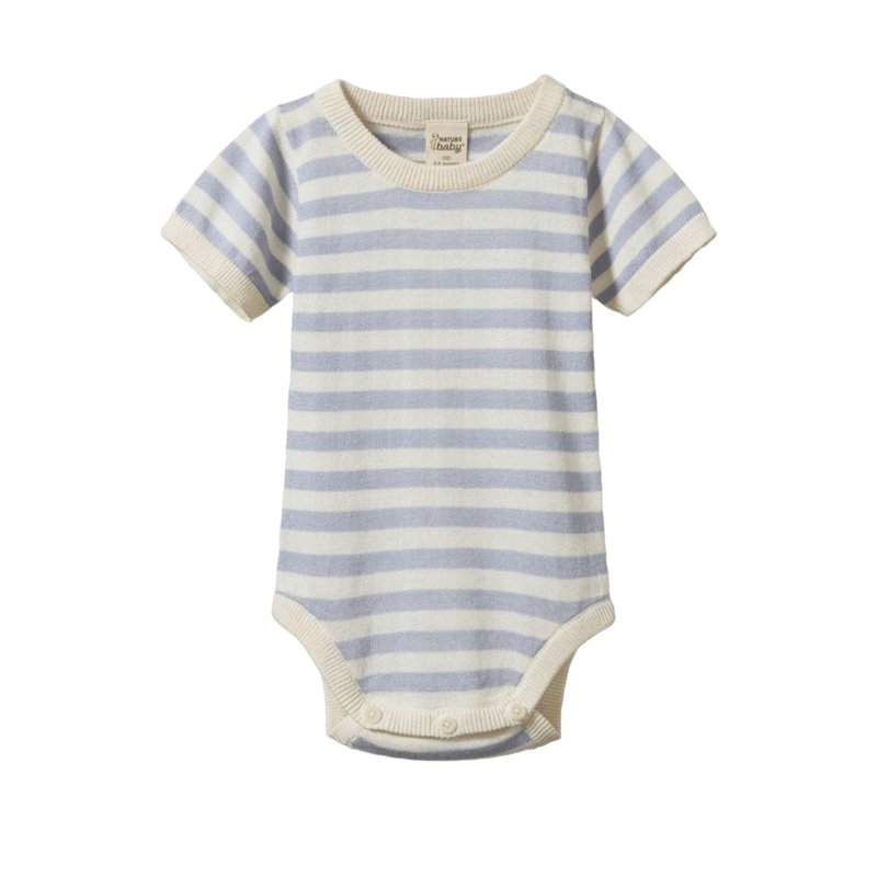Nature Baby – Ren Bodysuit | Zen Blue Sea Stripe