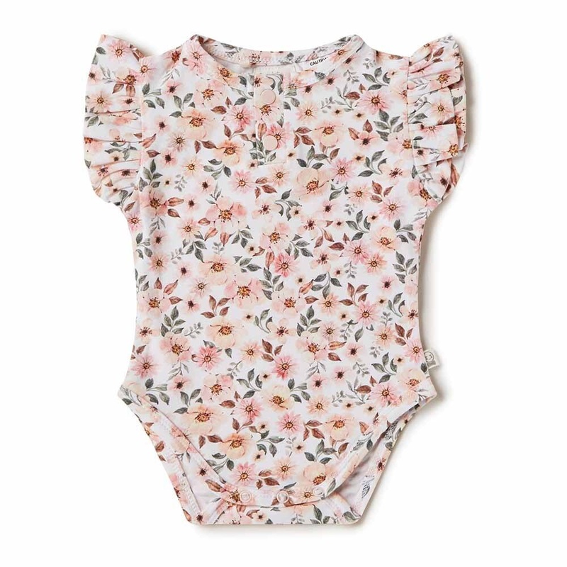 Snuggle Hunny – Organic Short Sleeve Bodysuit | Spring Floral
