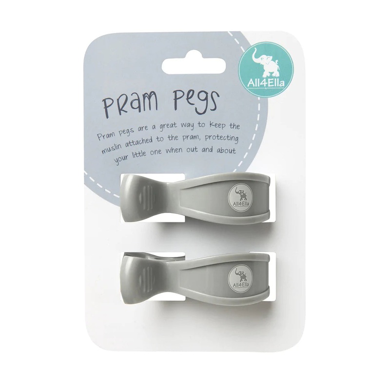 All 4 Ella – Pram Pegs | Grey