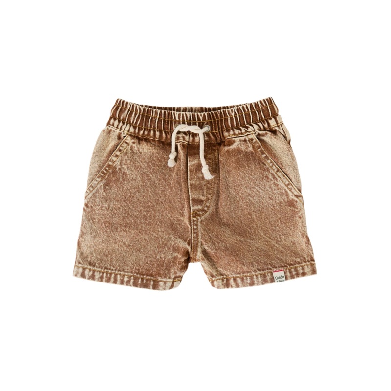 Goldie & Ace – Noah Denim Shorts | Brown