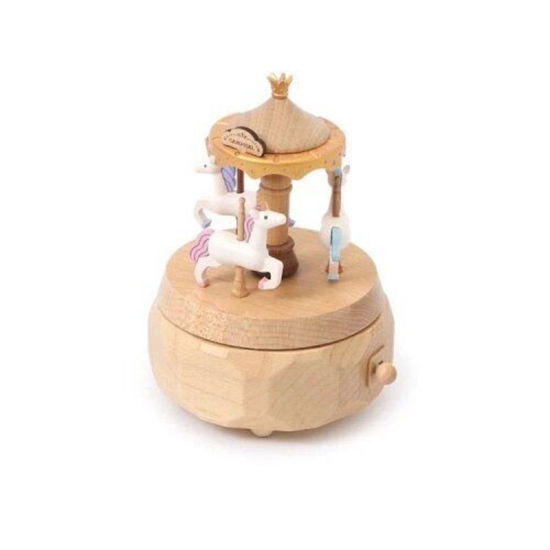Wooderful Life – Unicorn Carousel Music Box