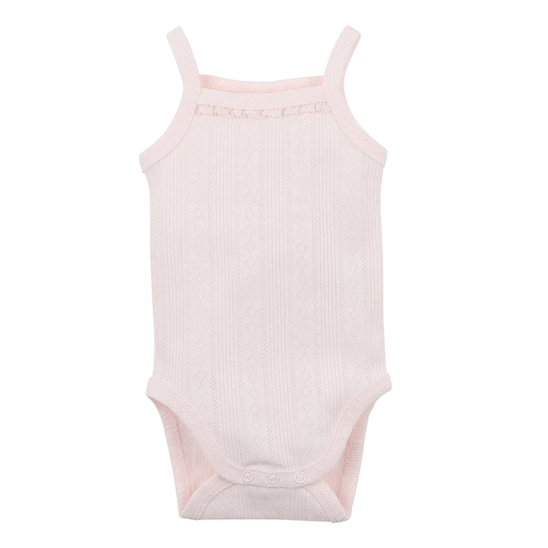 Bebe – Pink Pointelle Bodysuit
