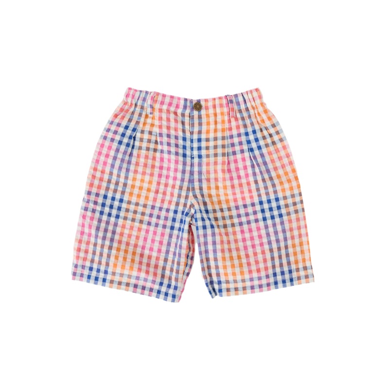 Goldie & Ace – Rainbow Gingham Kirby Relaxed Shorts