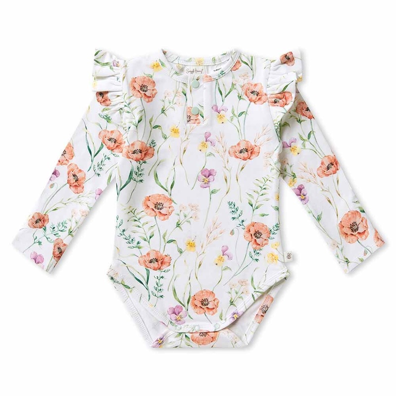Snuggle Hunny – Organic Long Sleeve Bodysuit | Meadow