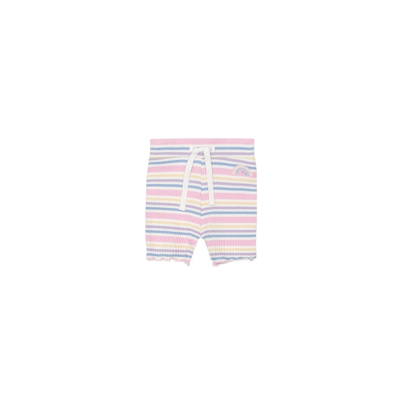 Huxbaby – Rainbow Stripe Rib Short – HB6280W25