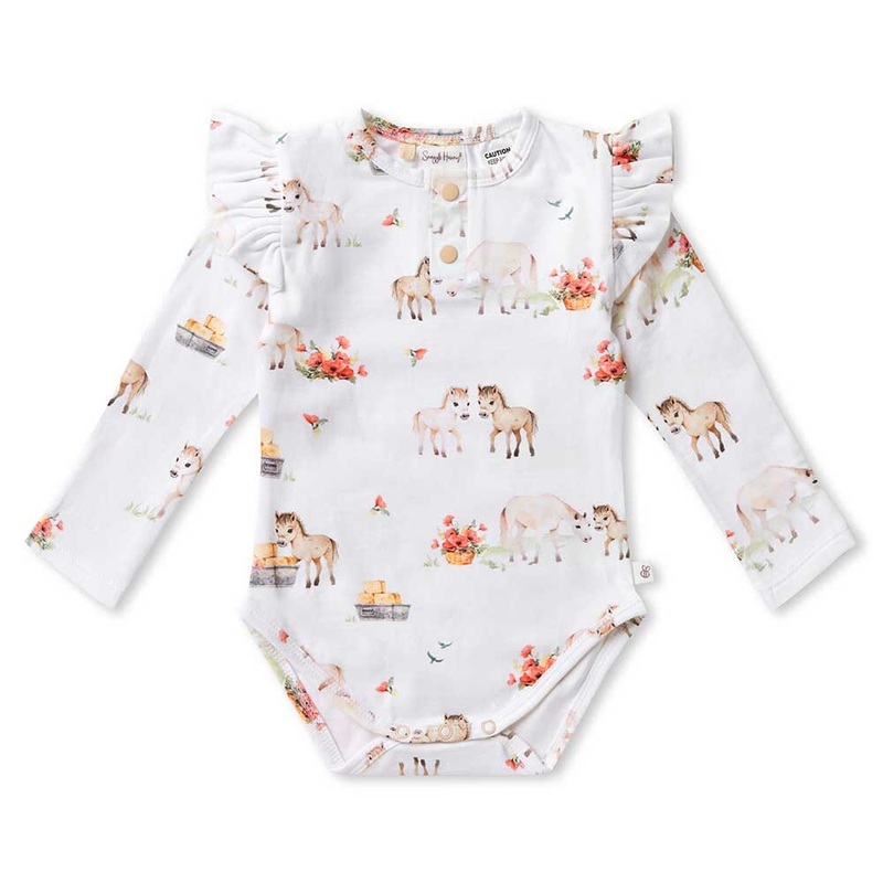 Snuggle Hunny – Organic Long Sleeve Bodysuit | Pony Pals