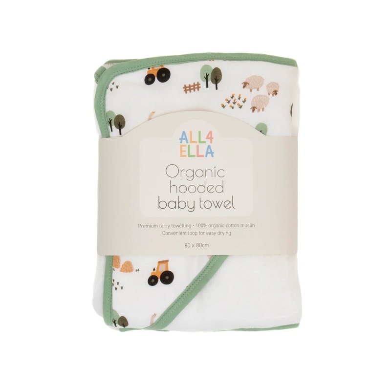 All 4 Ella – Organic Hooded Towel | Country Farm