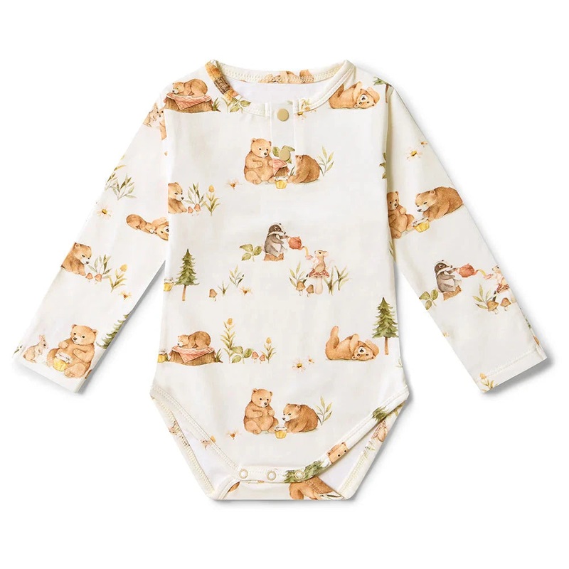 Snuggle Hunny – Organic Long Sleeve Bodysuit | Bears