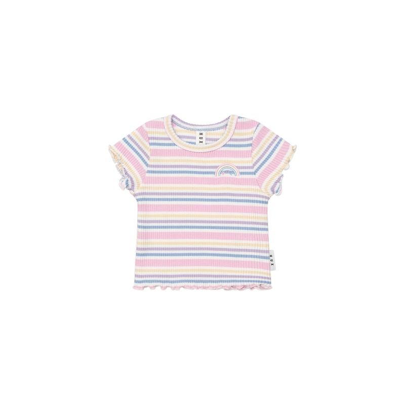 Huxbaby – Rainbow Stripe Rib Tee – HB2279W25