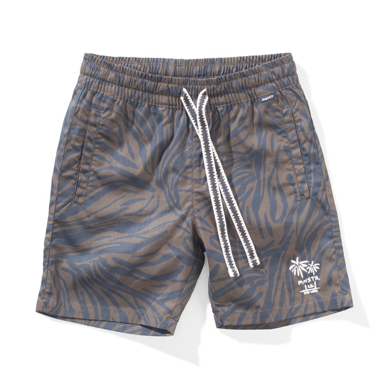 Munster Kids Stripes Short – Brown