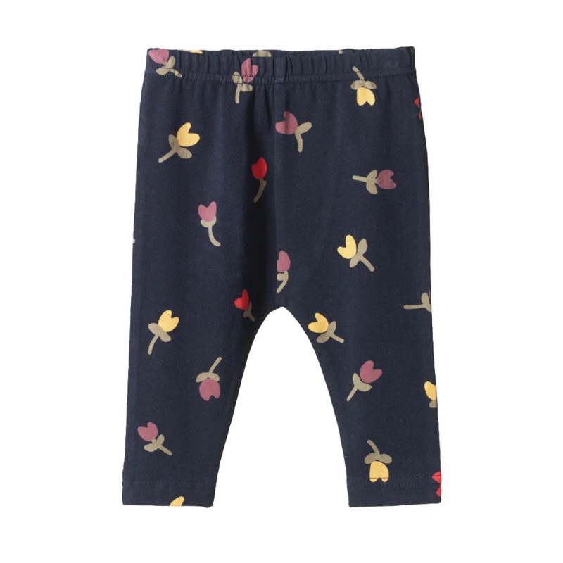 Nature Baby – Leggings | Navy Tulip Print