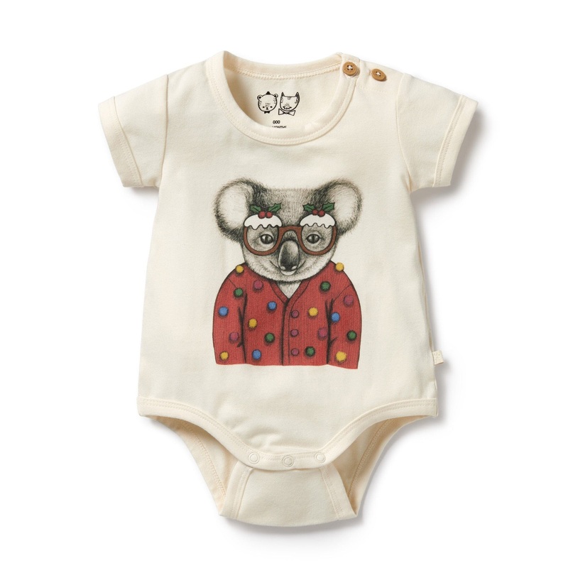 Wilson & Frenchy – Organic Christmas Bodysuit Koala