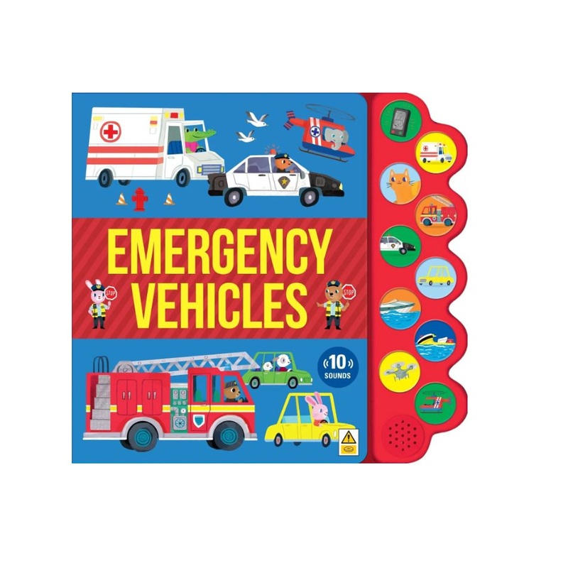 Lake Press – 10-button Sound Book | Emergency Vehicles