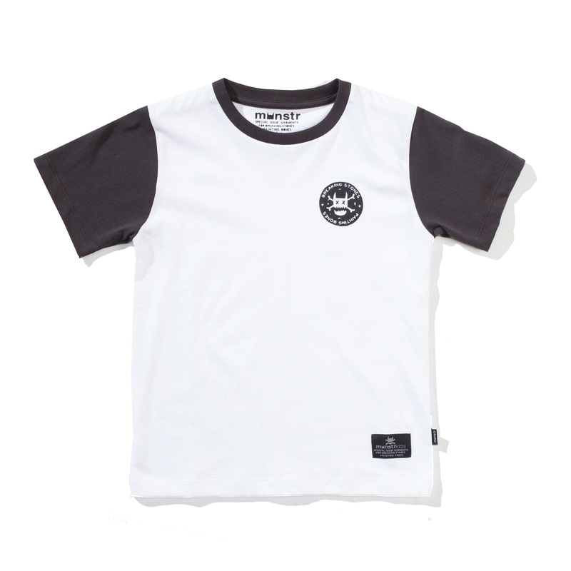 Munster Kids Breakdance SS Tee – White/Blk