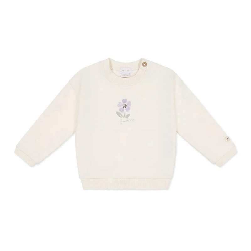 Jamie Kay Bobbie Sweatshirt – Parchment Lola – Organic Cotton