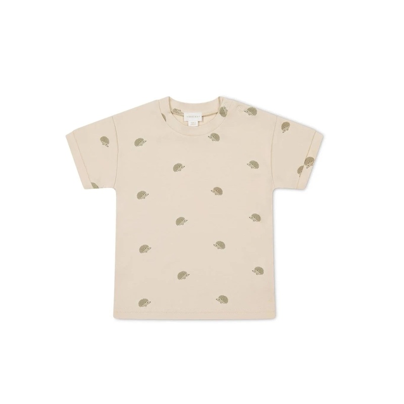 Jamie Kay Eddie T-Shirt – Henry Hedgehog Birch – Pima Cotton