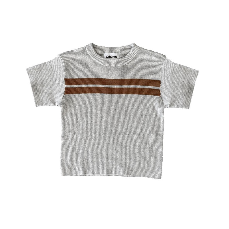 Grown – Twin Striped Ribbed Tee
