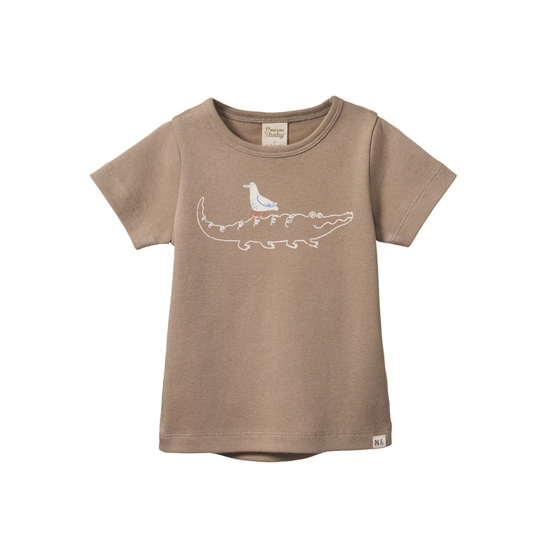Nature Baby – River Tee | Curious Crocodile Print