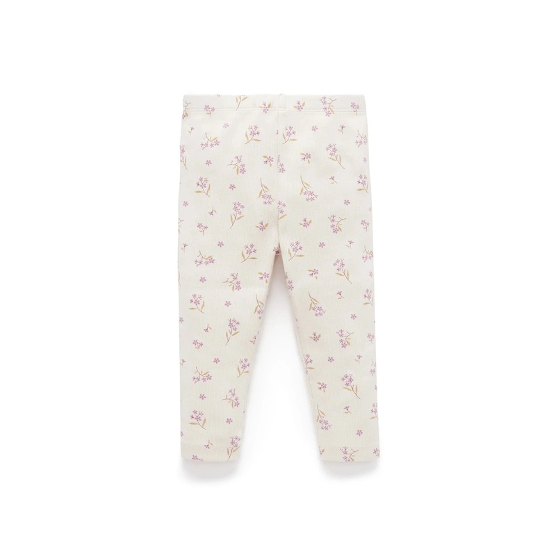 Purebaby – Thick Rib Leggings | Lavender Meadow