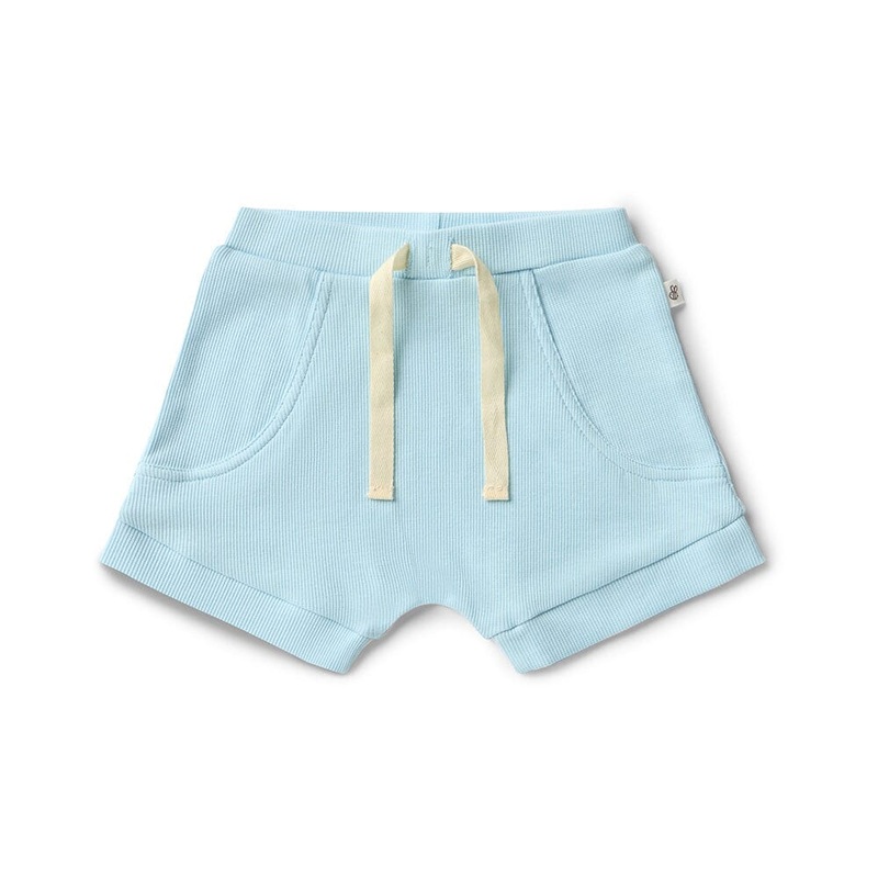 Snuggle Hunny – Organic Shorts | Baby Blue